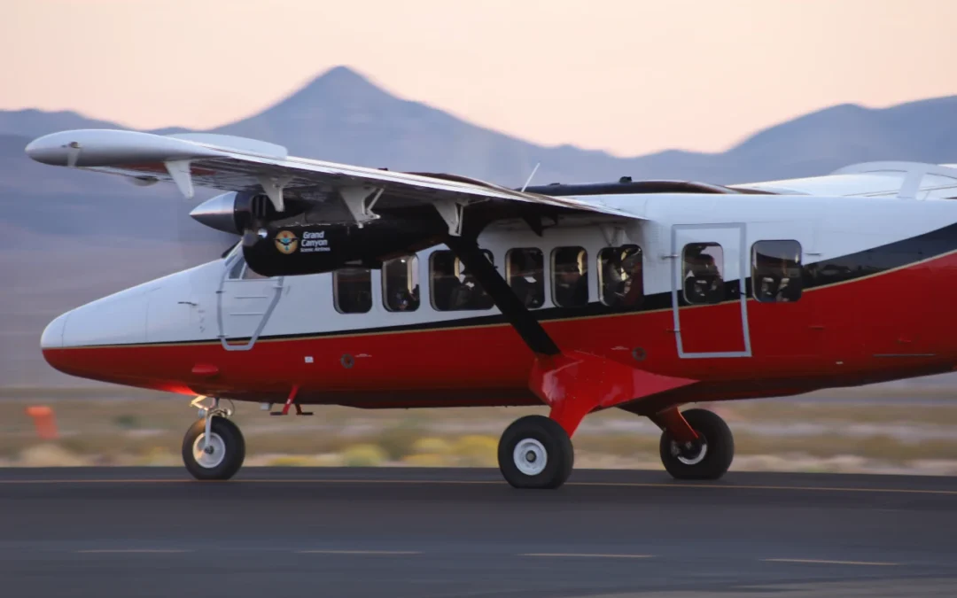 Twin Otter Airplane with Big Windows