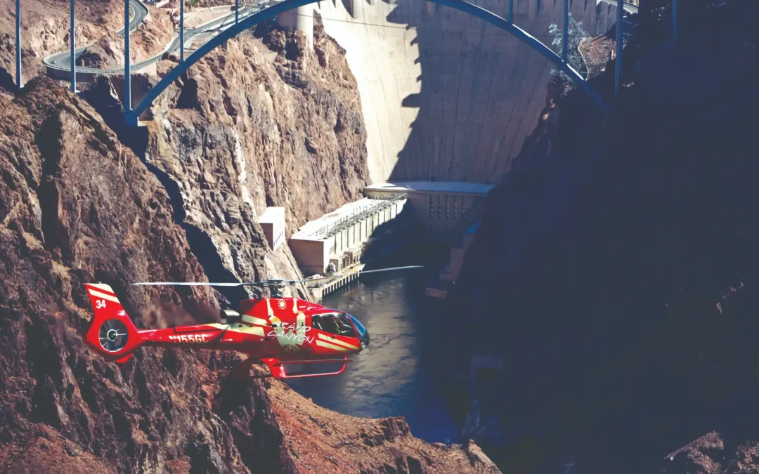 Helicopter at Hoover Dam