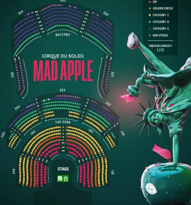 Mad Apple – Seat Map with Categories